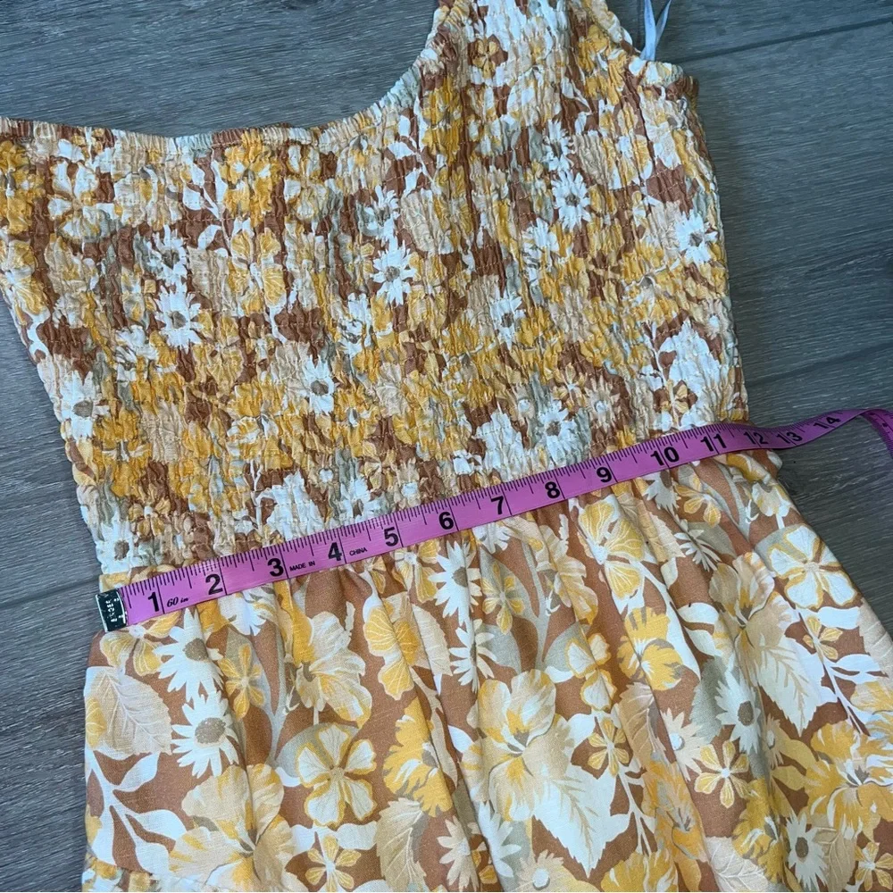 Charlie Holiday Pamela Maxi Dress anthro yellow floral - Picture 10 of 12